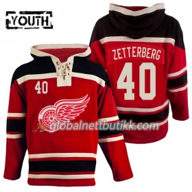 Detroit Red Wings Henrik Zetterberg 40 Rød Sawyer Hooded Sweatshirt - Barn
